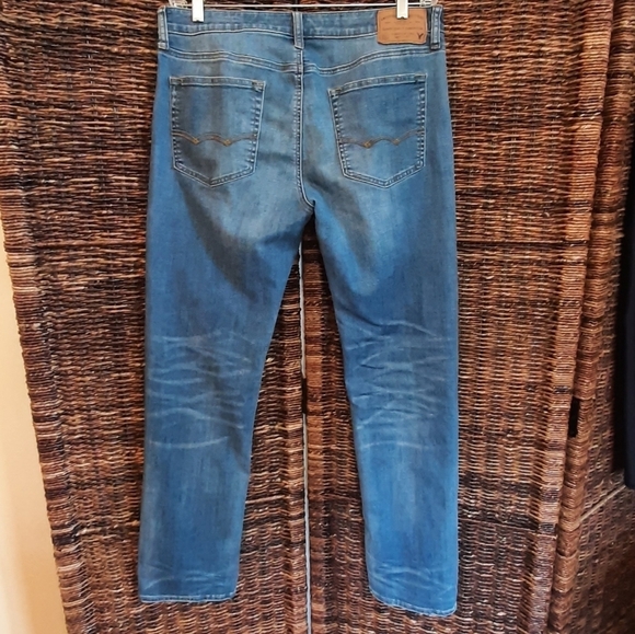 American Eagle Outfitters Men's 34 x 34 Jeans 360 Flex Slim Straight Leg AEO - Picture 2 of 5